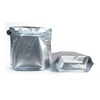 Standup Sliver Coffee Bag Diamond Shape Waterproof Plastic Foil Lined Pull Tab Ziplock Coffee Packaging Pouch With Valve