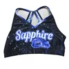 Sublimation cheer uniforms crop top and skirt cheerleading sports bra