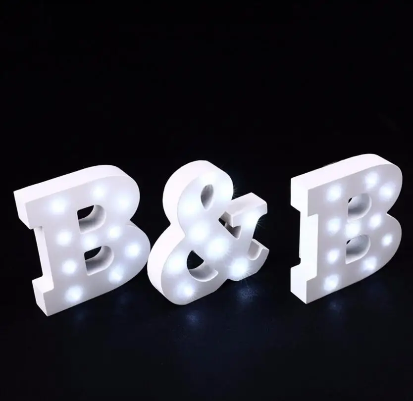 Customized Design DIY Led Letters,Led Light Up English Letters Alphabet