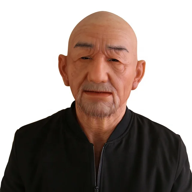 

William Oldman Party Masquerade Props Human Halloween Face Silicone Realistic Full Head Mask, Nude skin (other color)