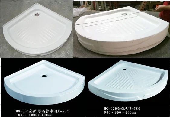 High Sector Acrylic Shower Tray