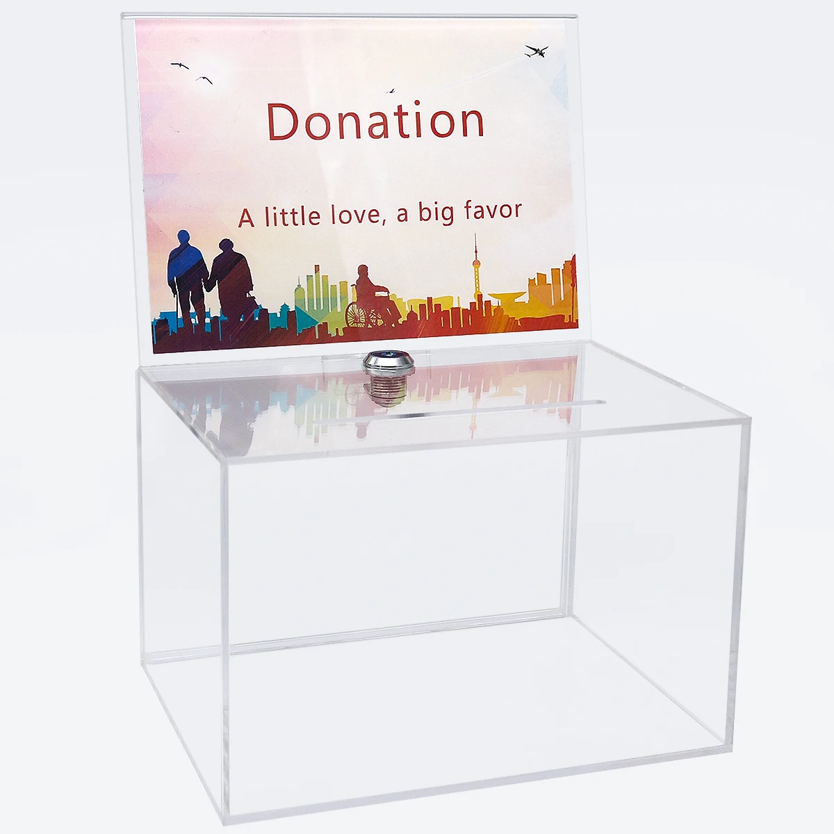 Wholesale Acrylic Charity Donation Box Large Donation Box Buy