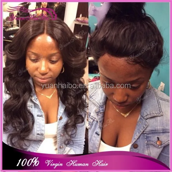 Hot Selling Unprocessed Virgin Human Hair Peruvian Lace Front Wig ...