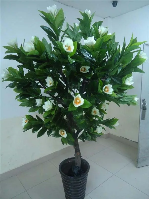 Reality Artificial Magnolia Flower Trees,Plastic Magnolia Bonsai Trees