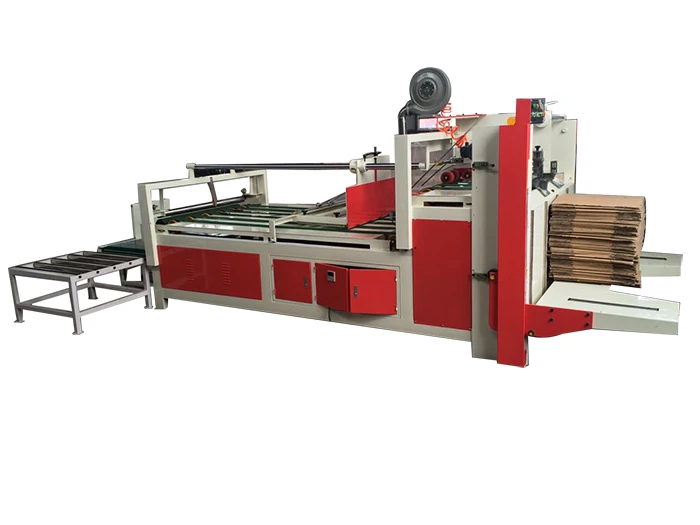 Semiauto semiautomatic standard Crash Lock Bottom corrugated carton box folder gluer with ce 