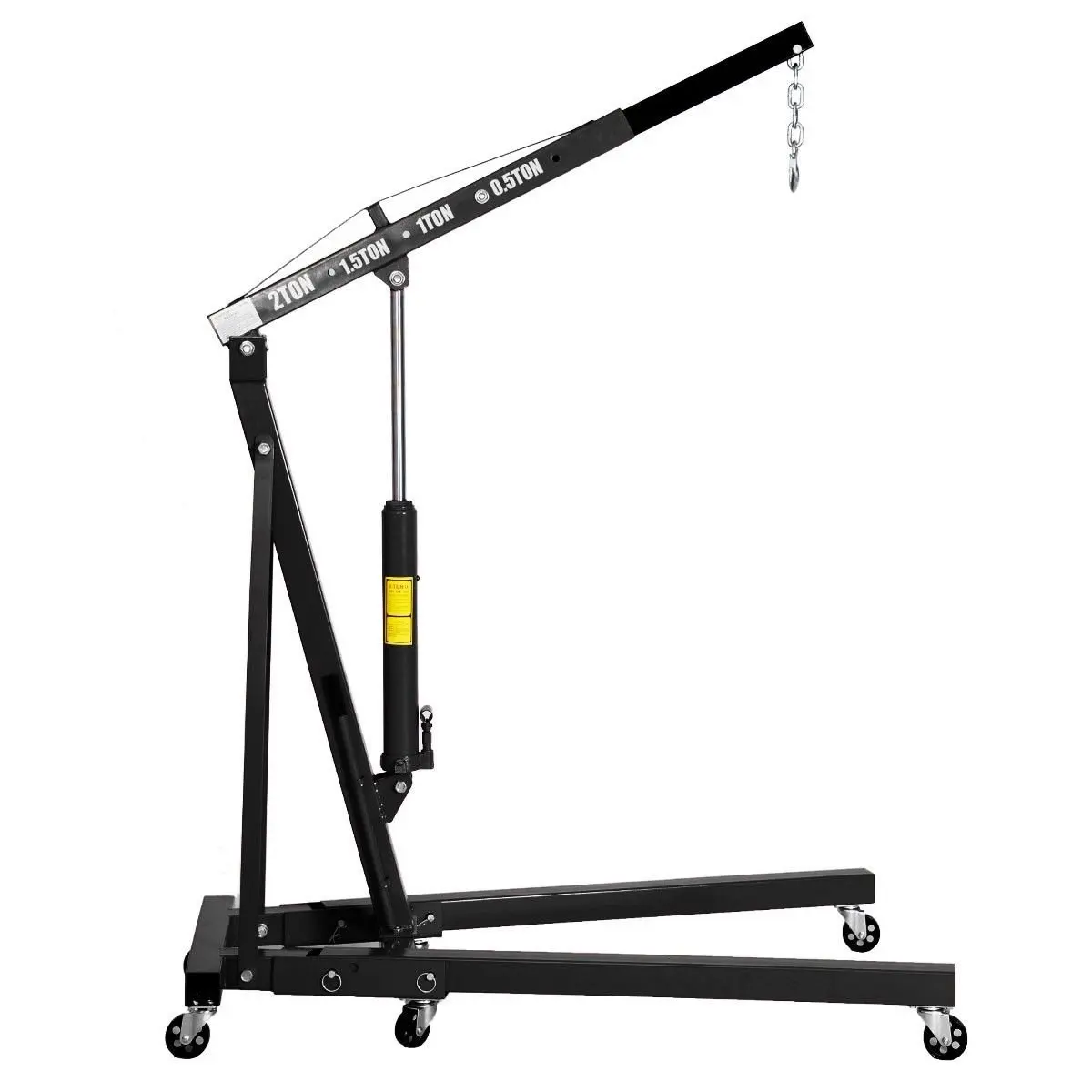 Buy Goplus 2 TON 4000 lb Engine Hoist Stand Cherry Picker ...