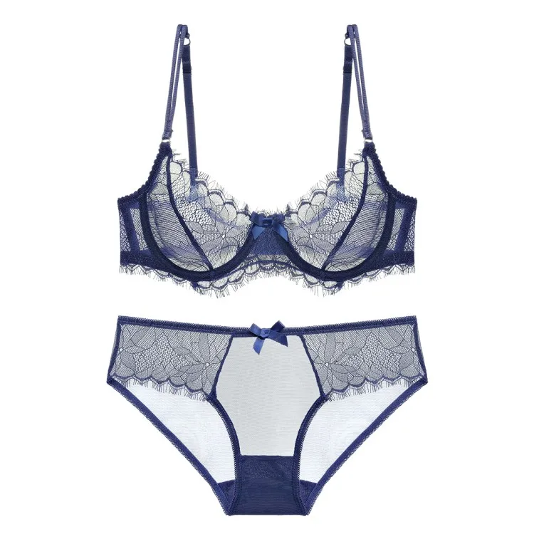 

Fancy design women's nursing bra colorful high-end lace transparent genie bra best selling bra sport women