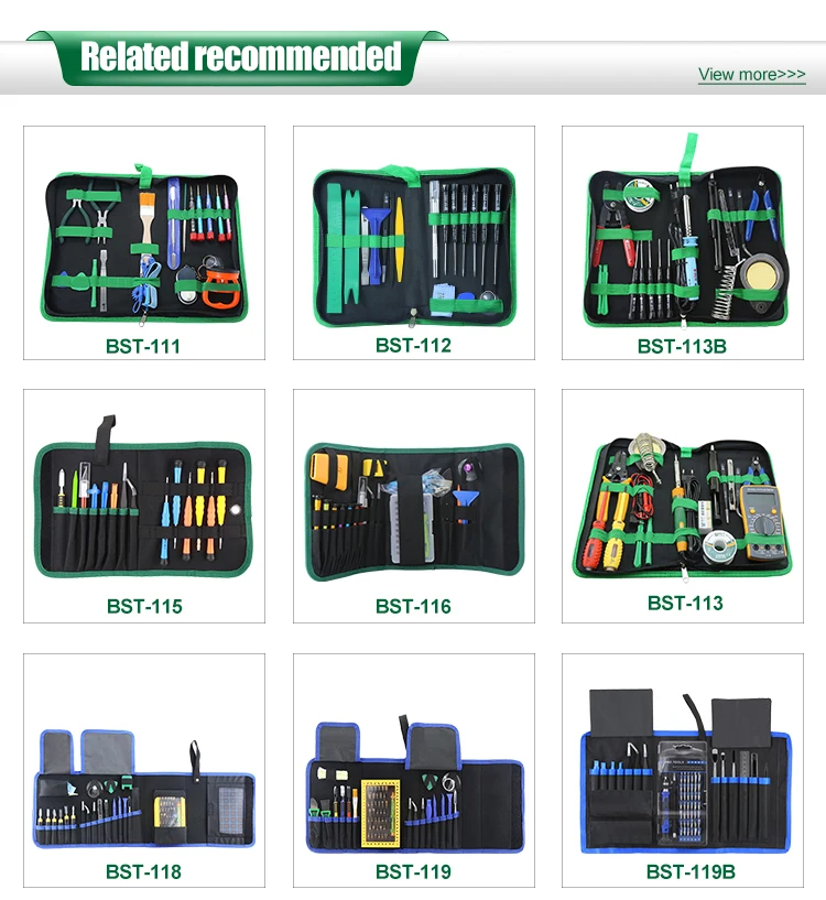 BEST-116 Spudger Pry tool Screwdrivers Sucker Cellphone Repair Tool kits