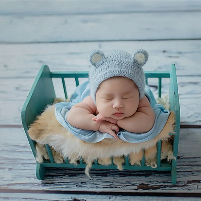 

Wooden Bed Photography Props Newborn Bed Prop Baby Cradle Newborn Posing Bed Baby Crib Boys Wood Props