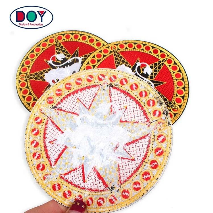 

Iron on Wholesale Embroider Border Custom Brand Name Logo Machines Embroidery Patch for Clothing, Customer appointed color