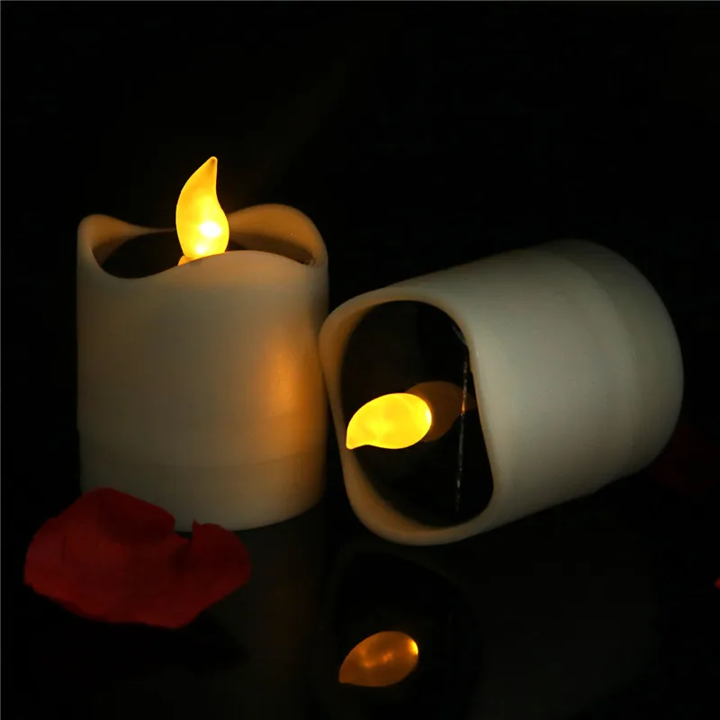 Solar Candles Lights, Outdoor LED Solar Tea Lights With Romantic Atmosphere, Solar Energy Candle Lamp For Home, Party
