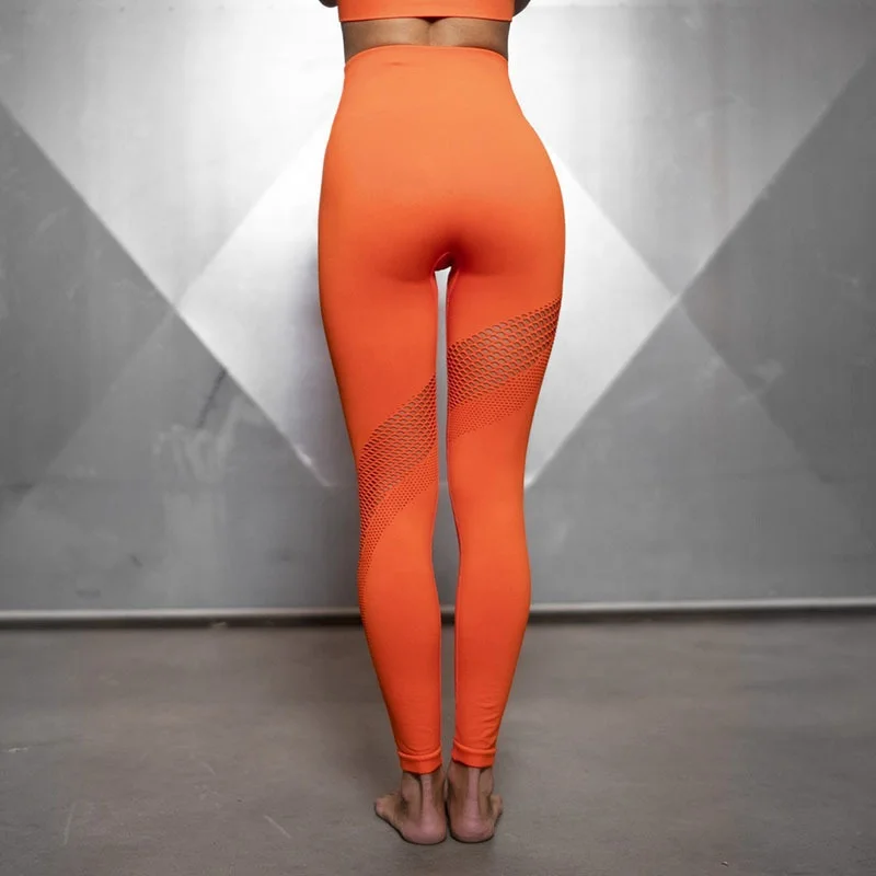 

Custom Leggings Workout Sport Gym Women Seamless Yoga Leggings Fitness Wear, Yellow,black,orange,green,red