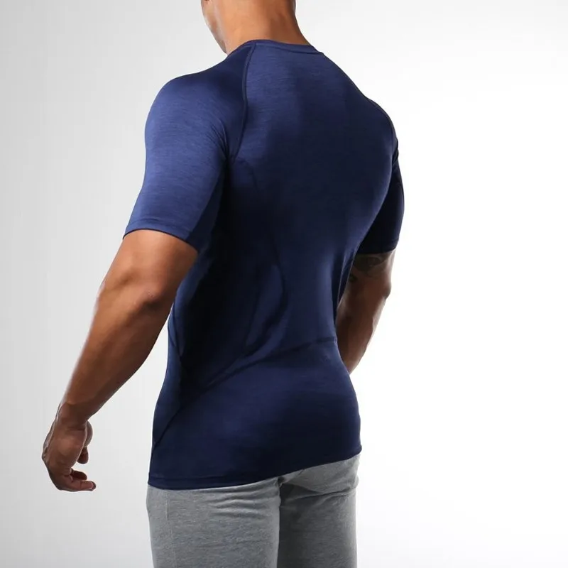 92% Polyester 8% Spandex Slim Fit Sportswear Workout Custom Gym T Shirt ...