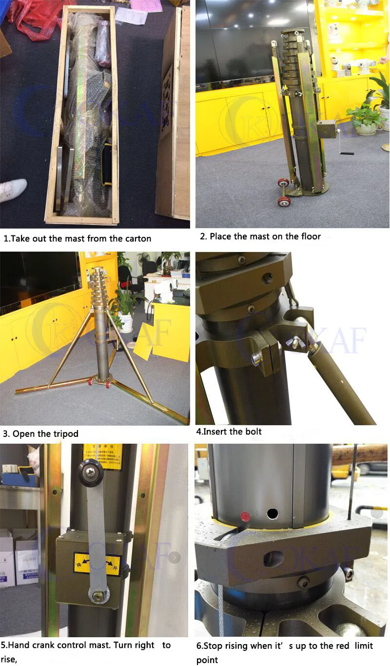 Manaul Telescopic Mast Details