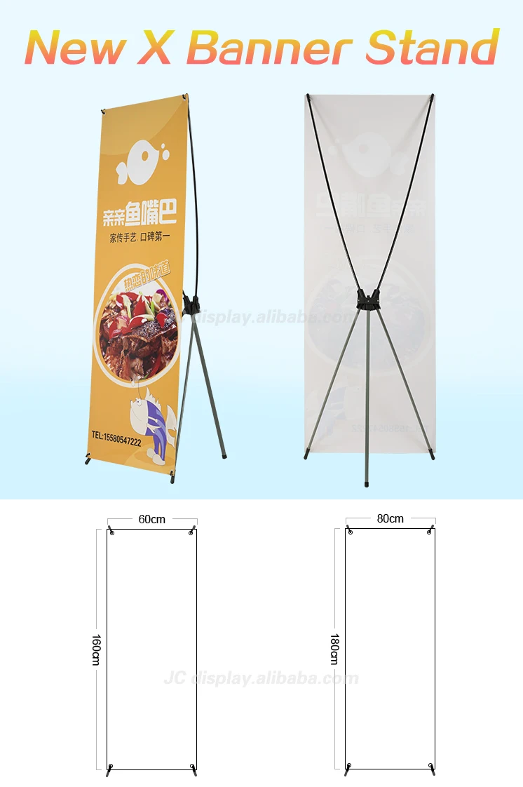 Portable Aluminum Korean Type X Banner Stand Size 60 X 160 Cm - Buy ...