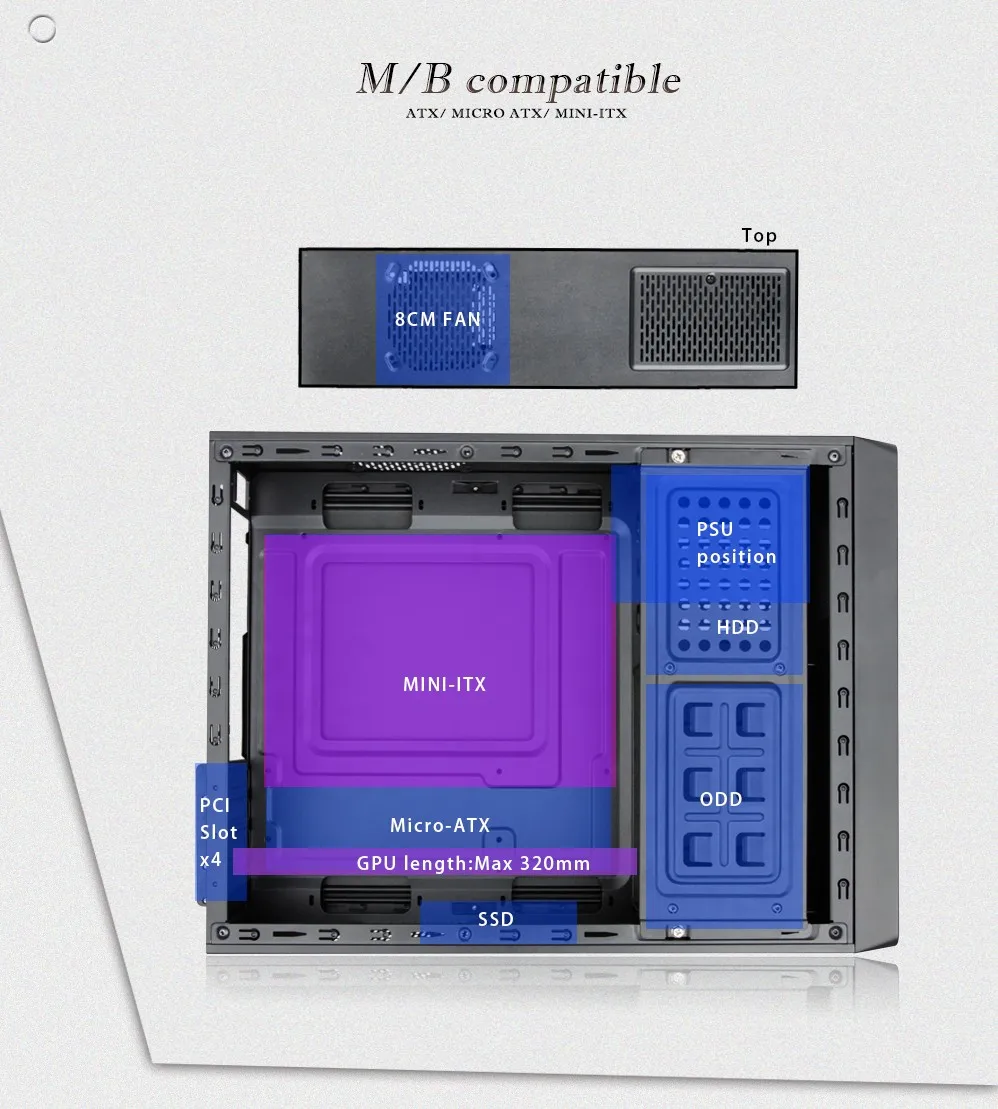Slim Matx Desktop Computer Case Buy Slim Matx Computer Case,Matx