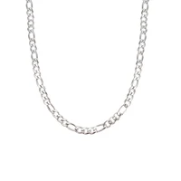 

3/5MM Stainless Steel High Quality Pave Cut Figaro Link Chain Necklace For Mens