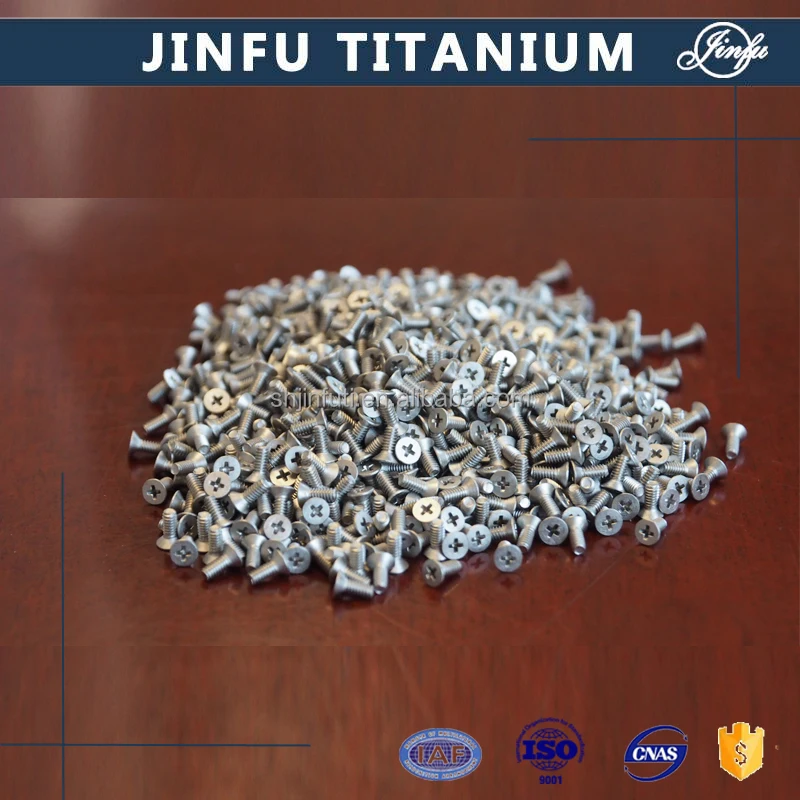 
Titanium screw of GB 819 ISO 7046 