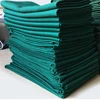 Medical uniform/bedding sheet thick dark green fabric TC 65 polyester 35 cotton fabric