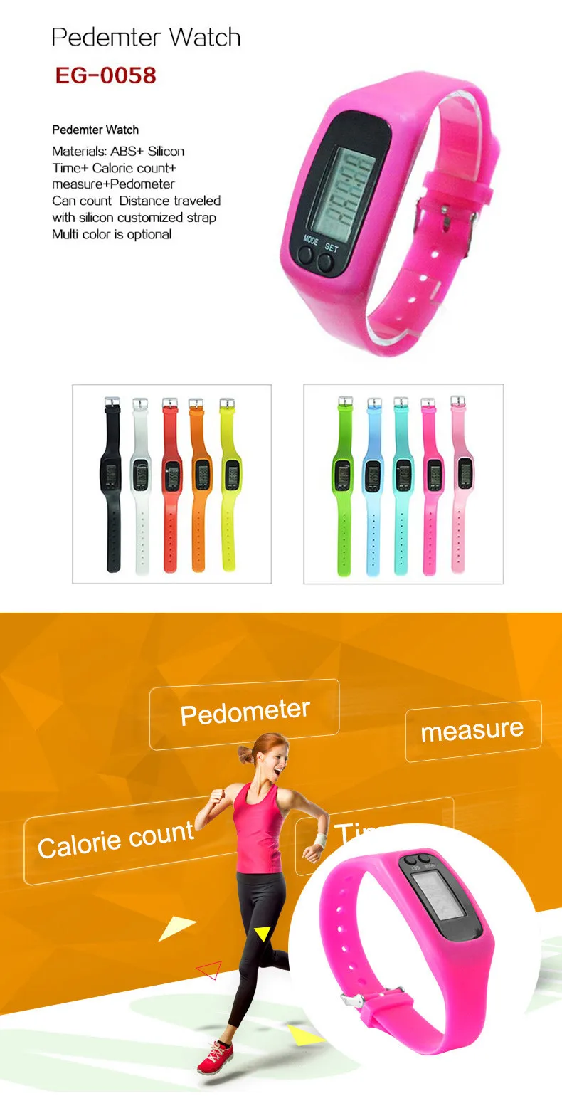 Hot Sales Cheap Sports Activity Tracker Wristband Pedometer