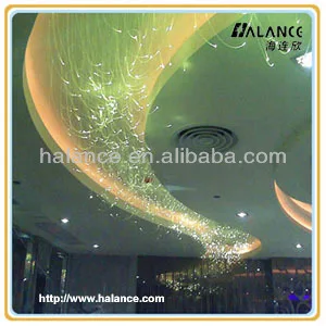 rgb led fiber optic chandelier for KTV,hotel,home ceiling decor