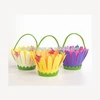 hot sale hight quality new product promotion holiday gift handicraft felt decorative easter flower basket for easter