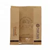 Made in China logo printed kraft paper bags with window for bread packing