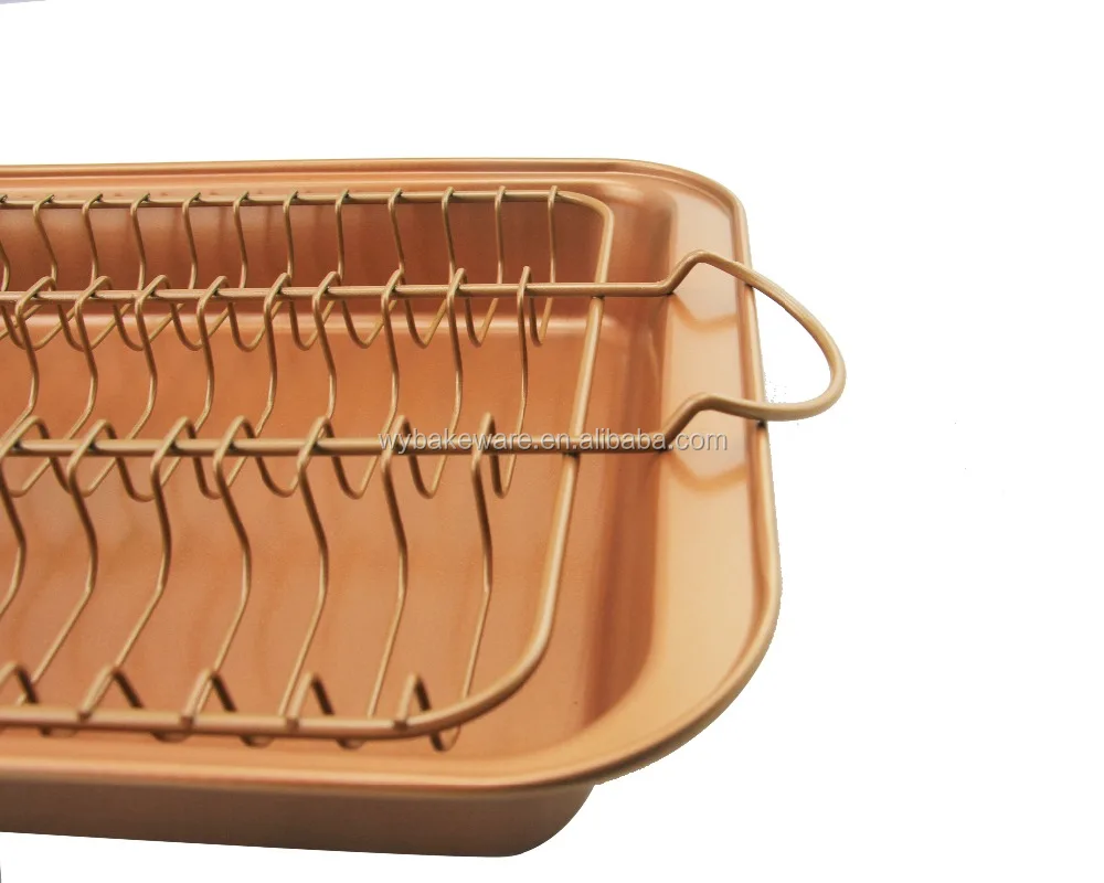 
Professional Meatball Baker set nonstick roast pan bakeware set 