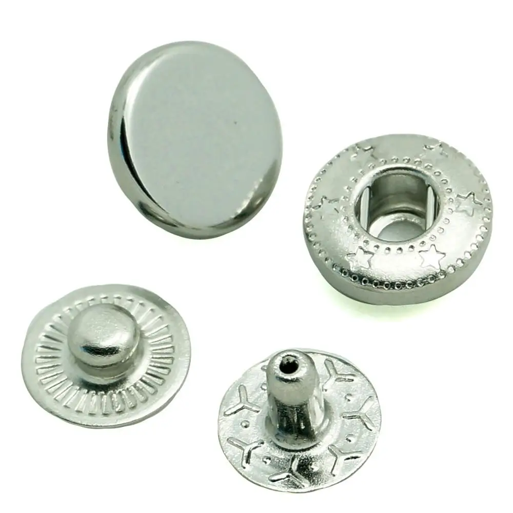 

484# 486# 488#nickel free silver Cap Spring Snap Button For Garment, N/a
