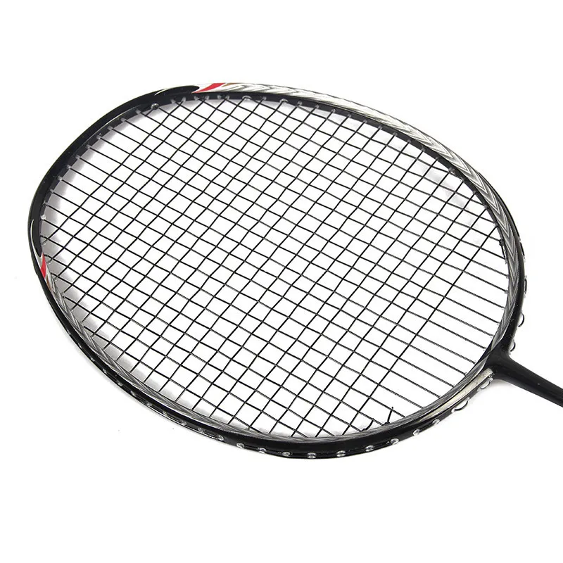 

Crossway top band full graphite carbon fiber badminton racket for training with 30lbs, Black
