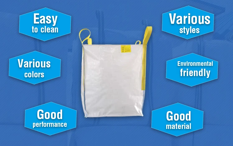 Cement / Concrete polypropylene sand 1 Ton Bulk Bags / Flexible Intermediate Bulk Containers