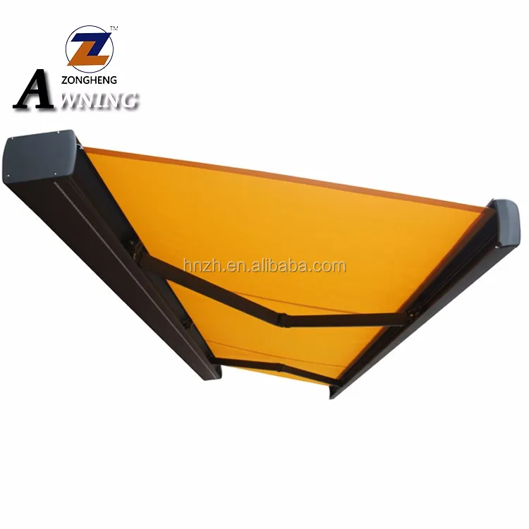 
Fast delivery outdoor waterproof electrical automatic remote control aluminum retractable folding arm awning 