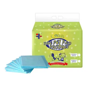 Image of 45 x33cm free sample dog pack disposable nonwoven small size wee wee puppy pee pet under pad carbon fiber pet pads