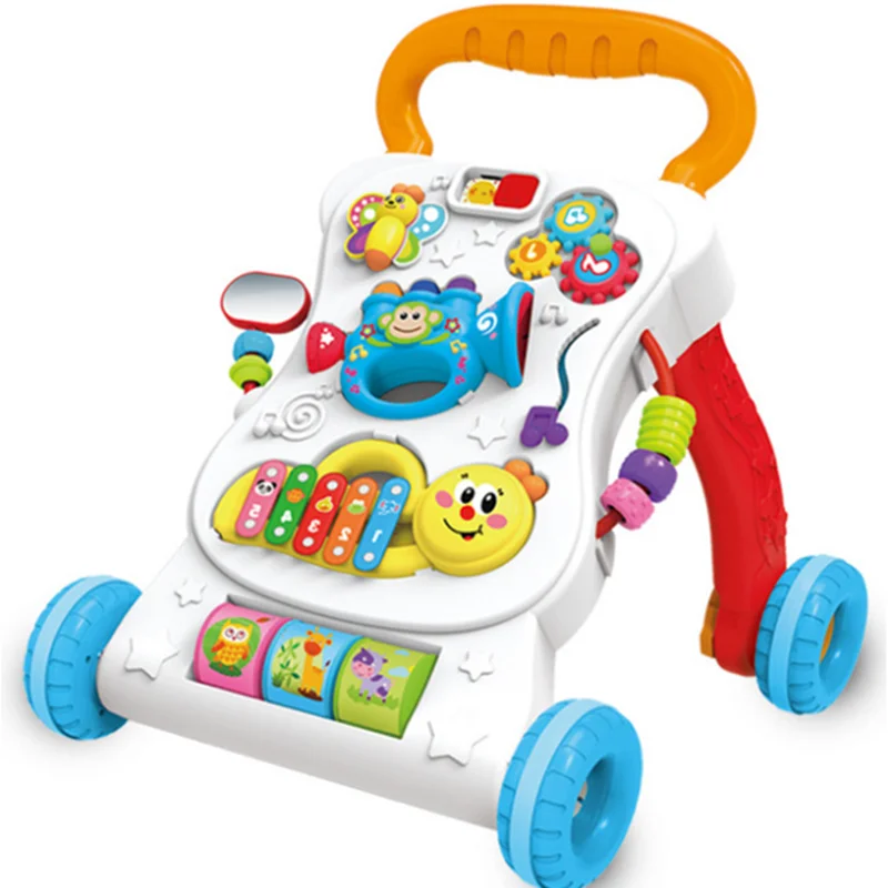 

Wholesale multifunctional baby walker baby stroller cute baby cart with toys and music 2019, Picture