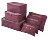 Custom logo acceptable ripstop clothing storage organizers personalized packing cubes for travel wash bag