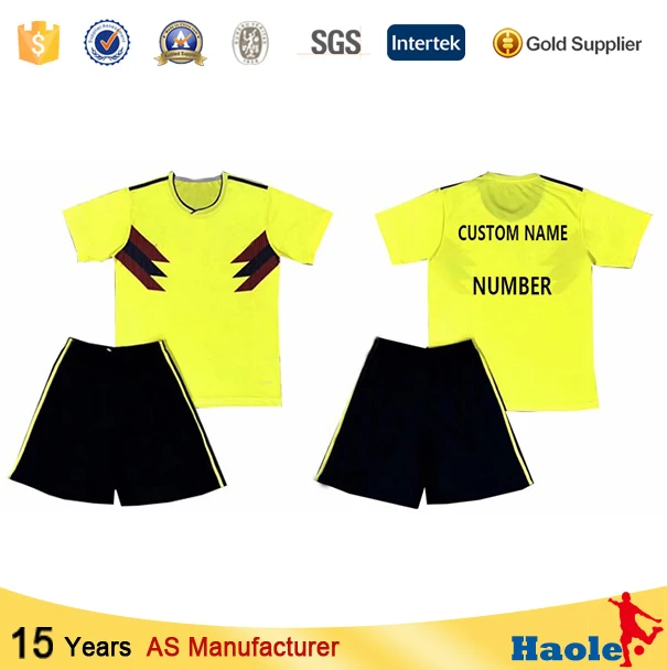 

2018 latest new design wholesale thai quality soccer jersey for colombia and world fans, N/a