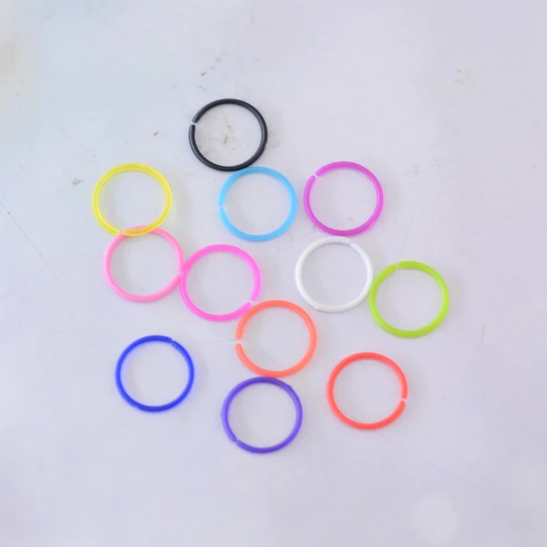 

Wholesale Acrylic Body Piercing Jewelry Non Piercing Septum Rings Fake Nose Ring