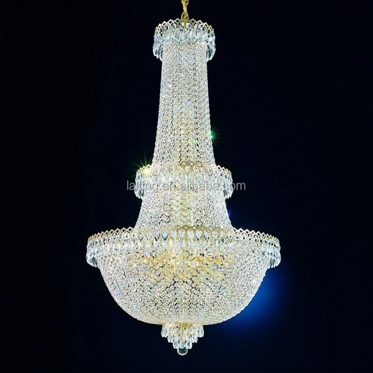 

Classic K 9 Crystal Turkish Chandelier Modern Pendant Lighting Fixture Lamp for Gallery Hall, Gold