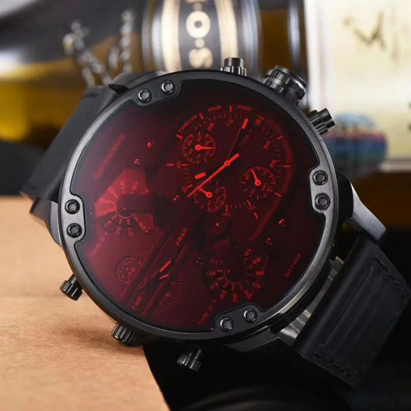 

316L dz stainless steel watch gun metal case genuine leather strap velvet finishing watch, 10color