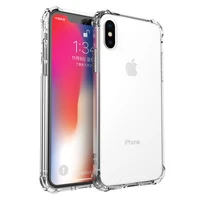 

For iPhone X XS MAX Crystal Clear Hybrid TPU PC Hard Phone Case Shockproof Protective Cover