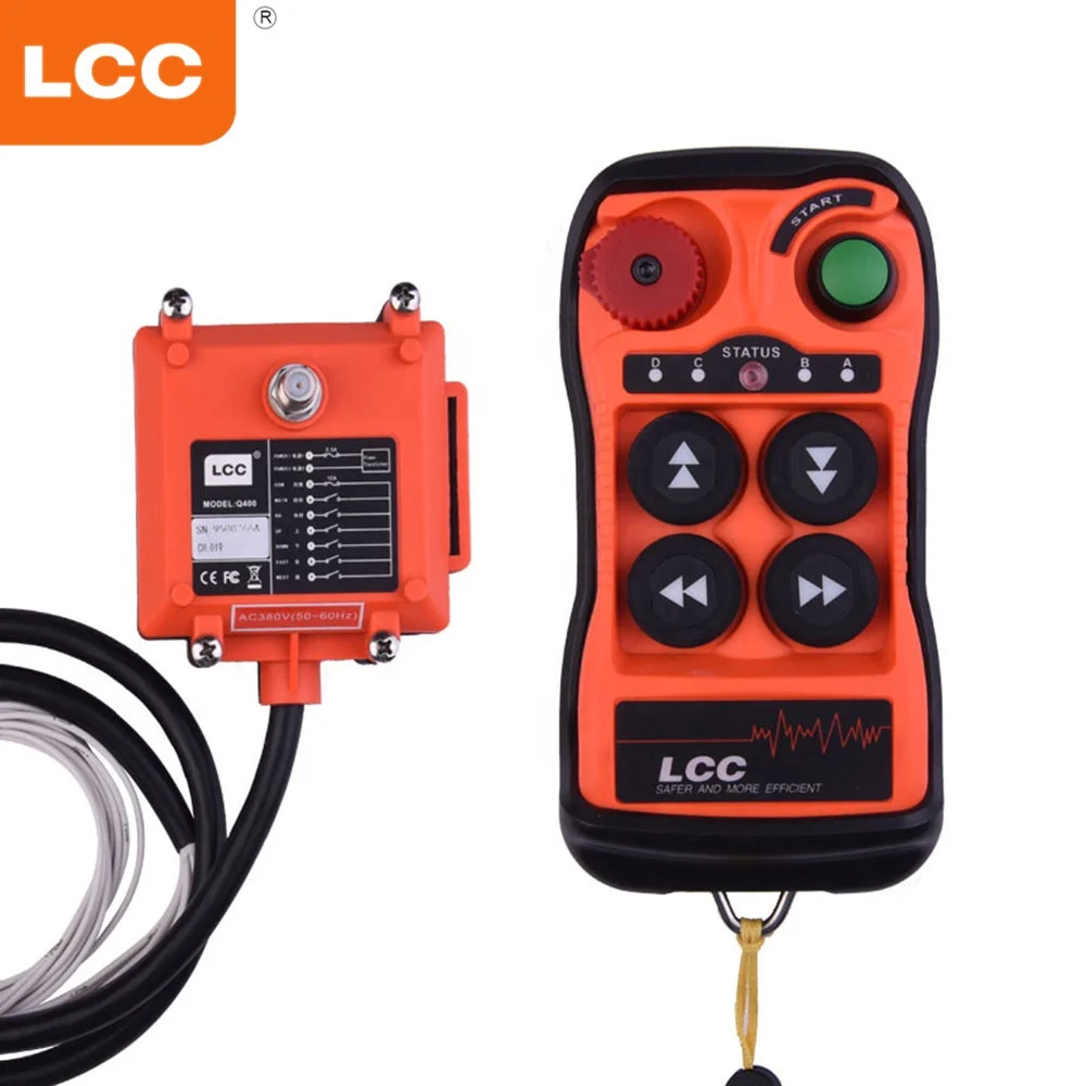 

Q400 High Quality 12 volt winch Industrial wireless Radio Remote Control for Bridge Overhead Cranes Hoist and Motor Control