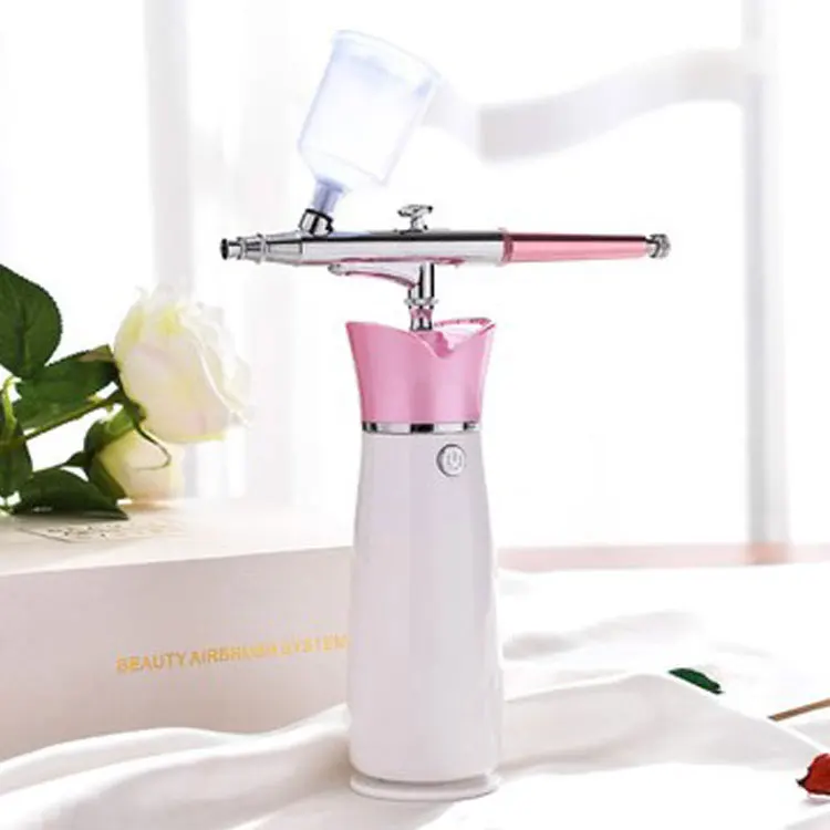 

Facial oxygen mini beauty airbrush cordless makeup air brush compressor kit