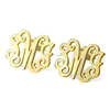 Stainless Steel Monogram Stud Earrings - Custom Made With Any Initial!