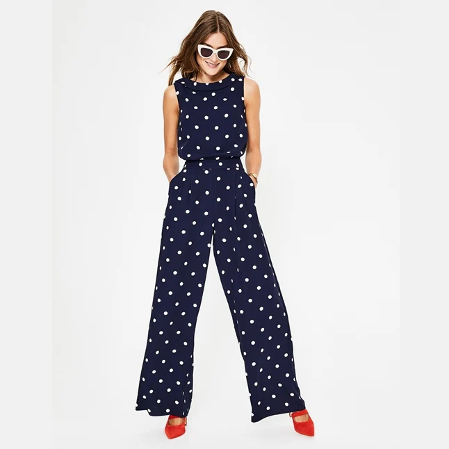 

European and American Women Jumpsuit Fashion Siamese Trousers Loose Slim