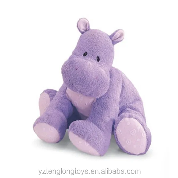 purple stuffed hippo