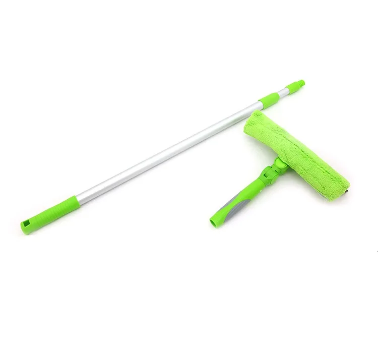 

EAST Long Handle Window Glass Cleaning Squeegee Microfiber Window Wiper, Green and customised