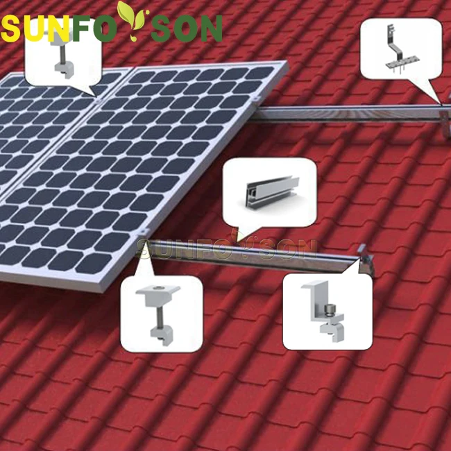 Sunforson Solar Mounting Bracket/ Tile Roof Pv Solar Panel Mount
