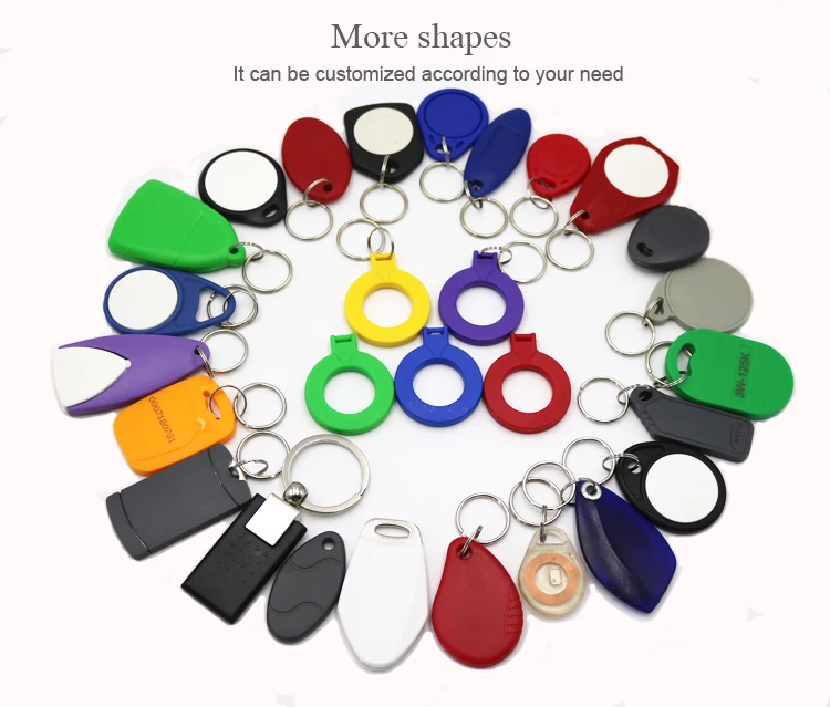 KF-12 Top Type Rfid 125khz id keyfobs for Tracking