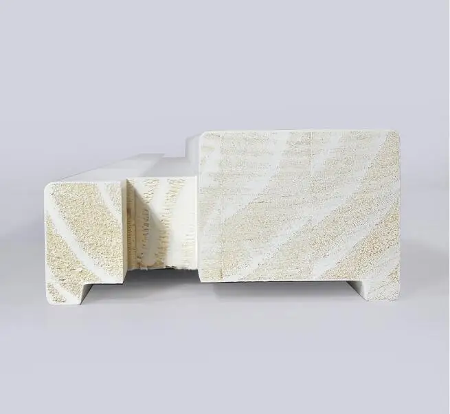 white primed finger joint wood French Door Frame