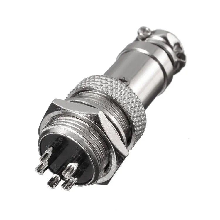 Onlyoa Gx16 M16 16mm 5 Pin Subminiature Extenrior Threaded Electrical
